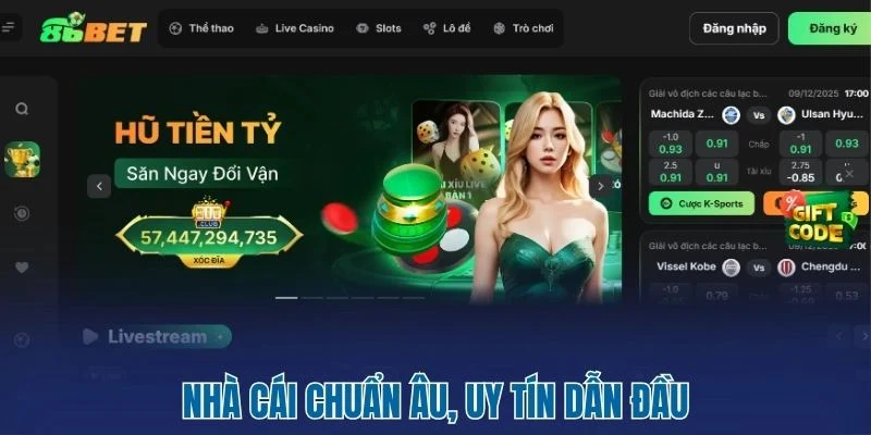 Nhà cái chuẩn Âu, uy tín dẫn đầu