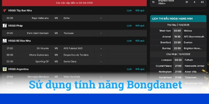 Một số bí kíp sử dụng trang Bongdanet hiệu quả nhất